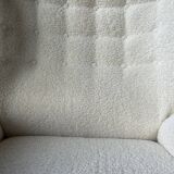 Lounge chair by Märta Blomstedt and matching footstool