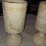 All-alabaster lamps