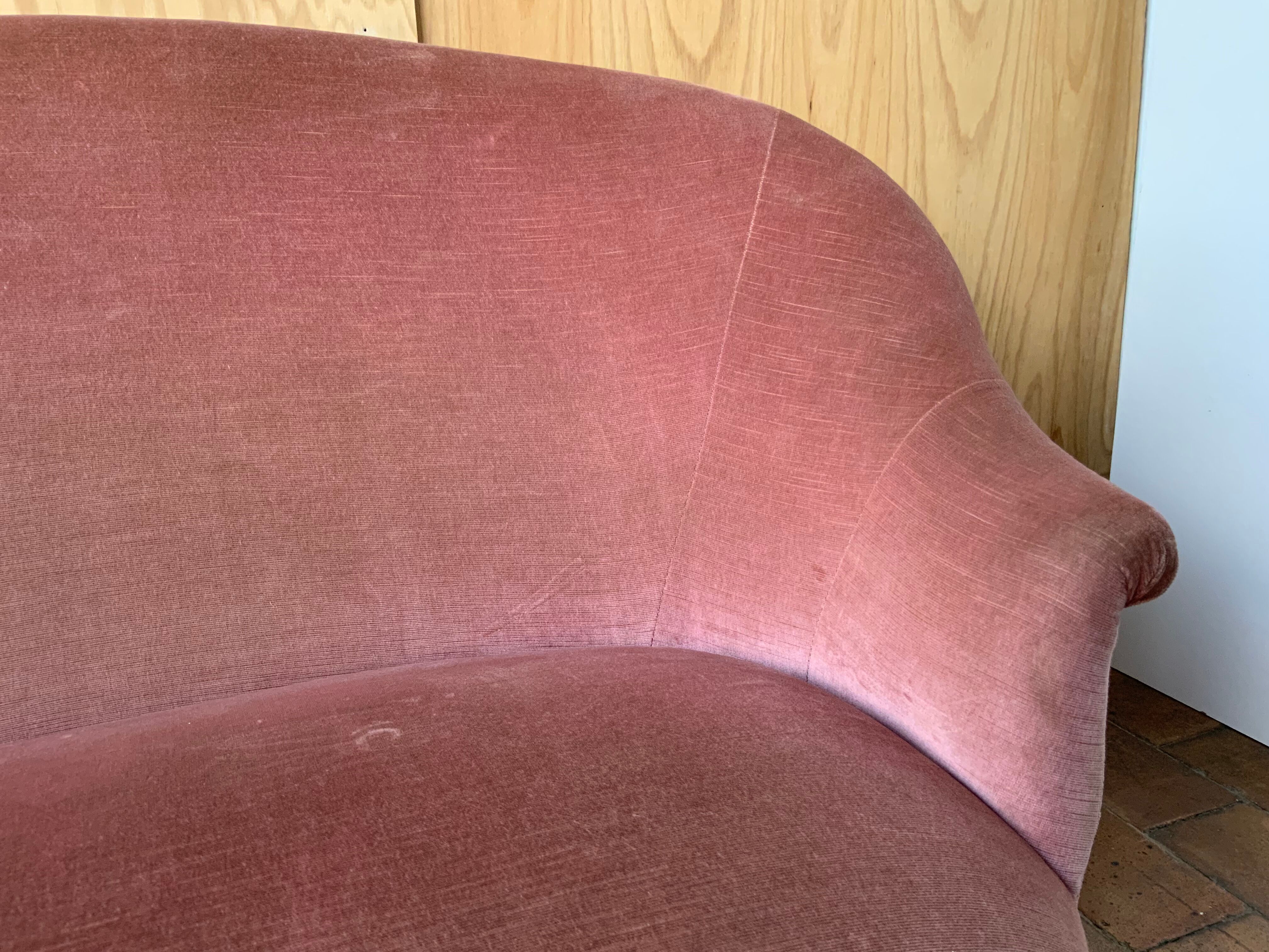 Velvet sofa