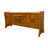 Bar furniture ceramic wood orange 70s