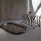 Taost door in silver metal