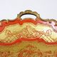 Vintage florentine gold and red plastic magazine holders years 70