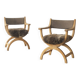 Paire de fauteuils de salle à manger par Henning Kjærnulf, vers 1960