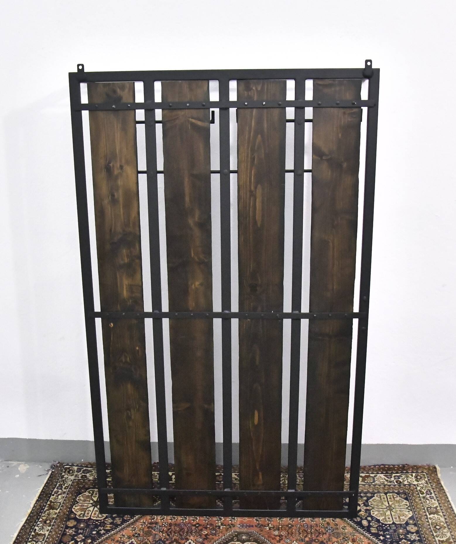 Wall Coat Rack with Hat Shelf, 1970s.