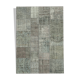 Handmade oriental contemporary 170 cm x 240 cm grey patchwork rug