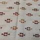 White and brown hand-woven rugs 125x180cm