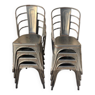 Lot 8 chaises Tolix modèle A