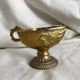 Antique embossed brass ashtray