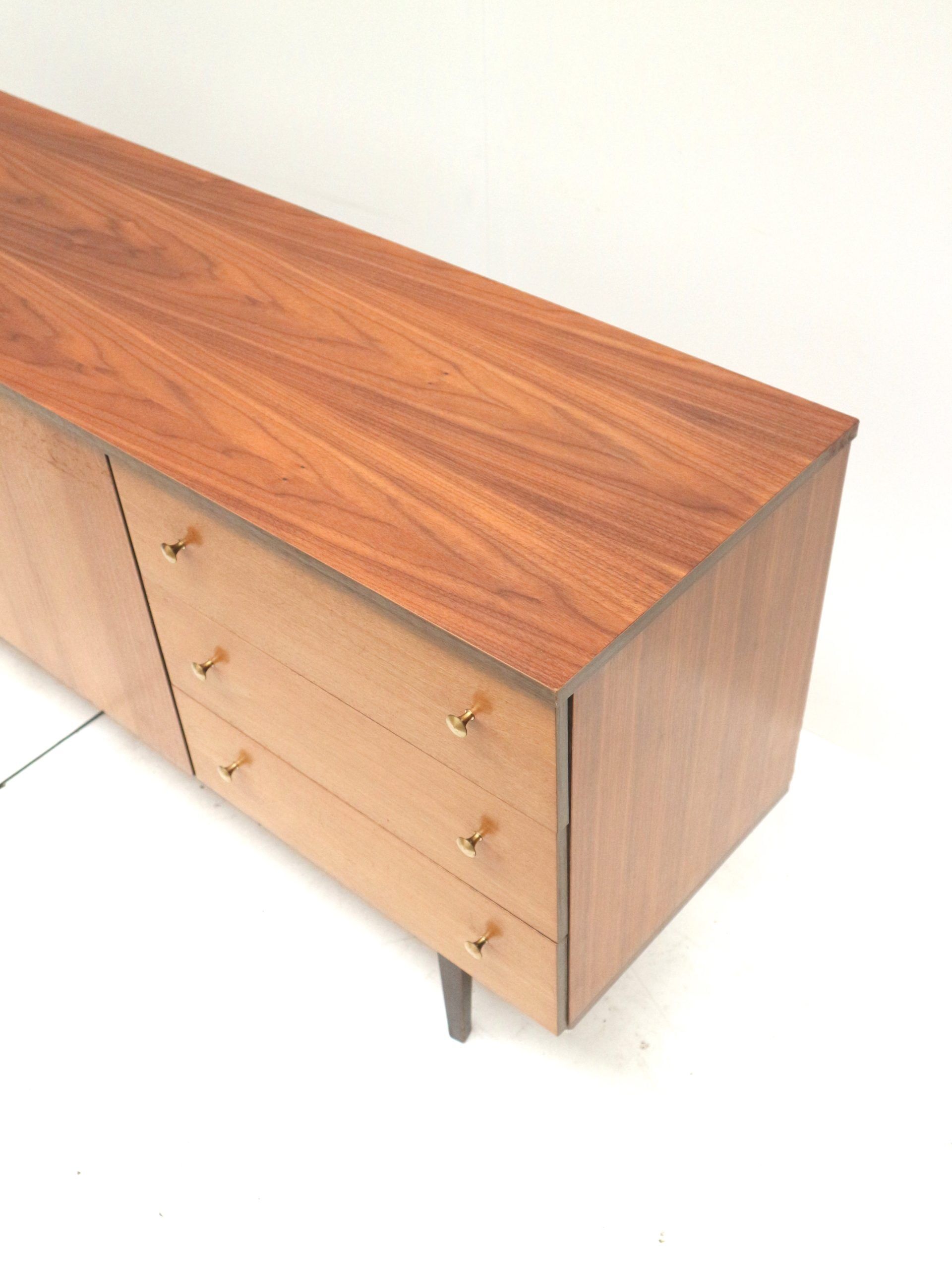 Vintage sideboard with 3 doors and drawers, dating from the 1960s