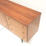Vintage sideboard with 3 doors and drawers, dating from the 1960s