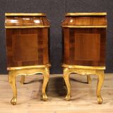 Pair of Venetian bedside tables from the 20th century