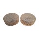 Set de 2 plafonniers en verre moulé