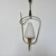 Arlus chandelier/pendant light, opaline glass and brass, 1950s or 60s, vintage