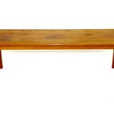 Minimalist teak bench, Sweden, 1960