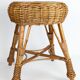 Vintage wicker stool, 1960