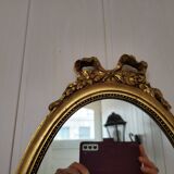 Louis XVI style oval mirror