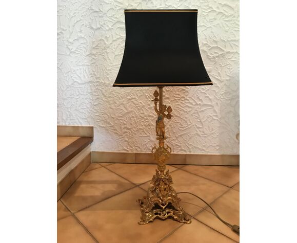 Table lamp in gilded bronze | Selency