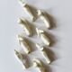 Set of 8 art deco ceramic animal knife holders