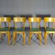 Set de 4 chaises Baumann 1955, cuisine - bistrot, assises linoléum