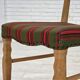 1970s, set of 2 Danish dining chairs, furniture wool, solid oak wood.