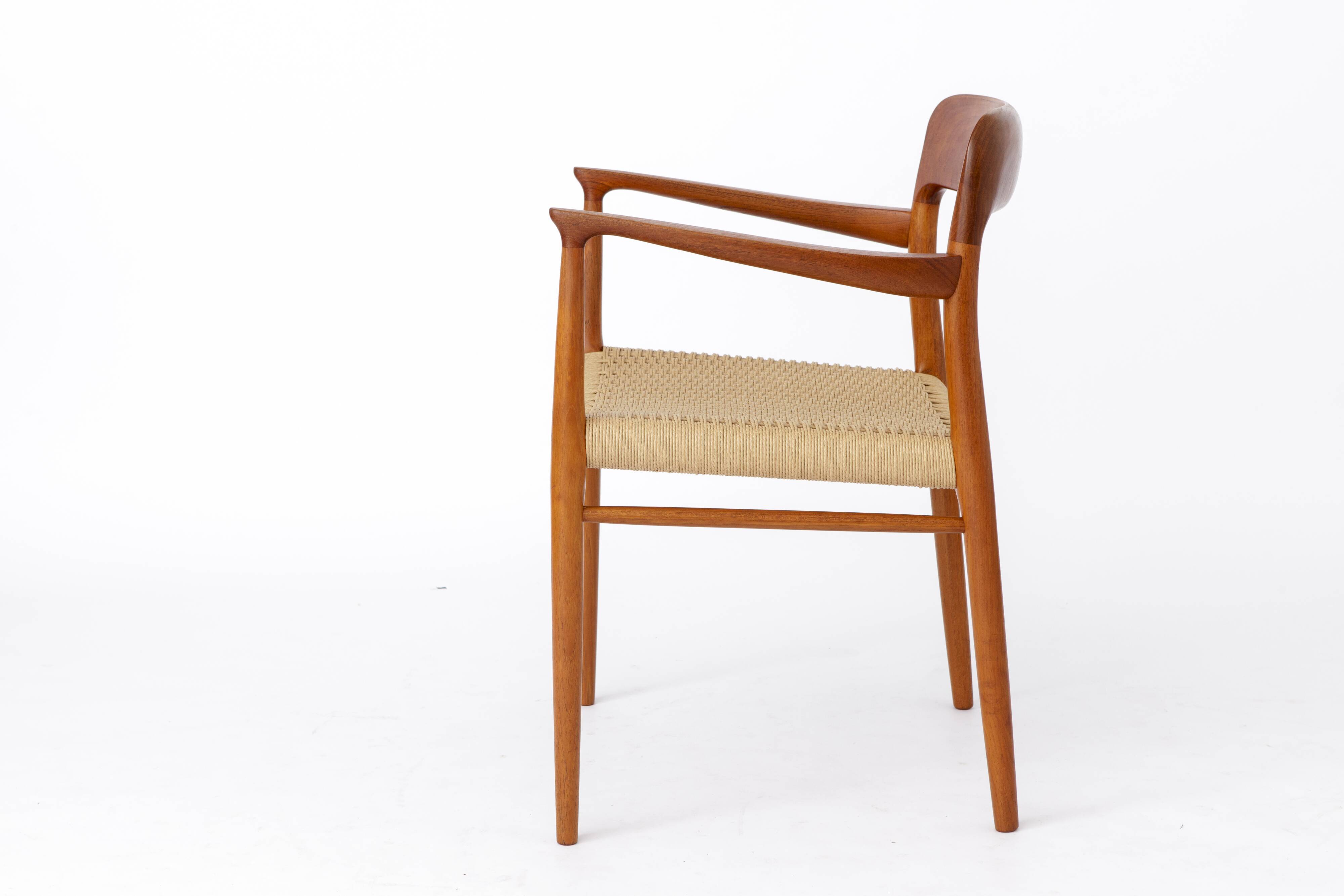 1 of 2 Armchair No. 56 by Niels Otto Møller (1954) – Teak Frame