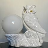 Ceramic owl lamp