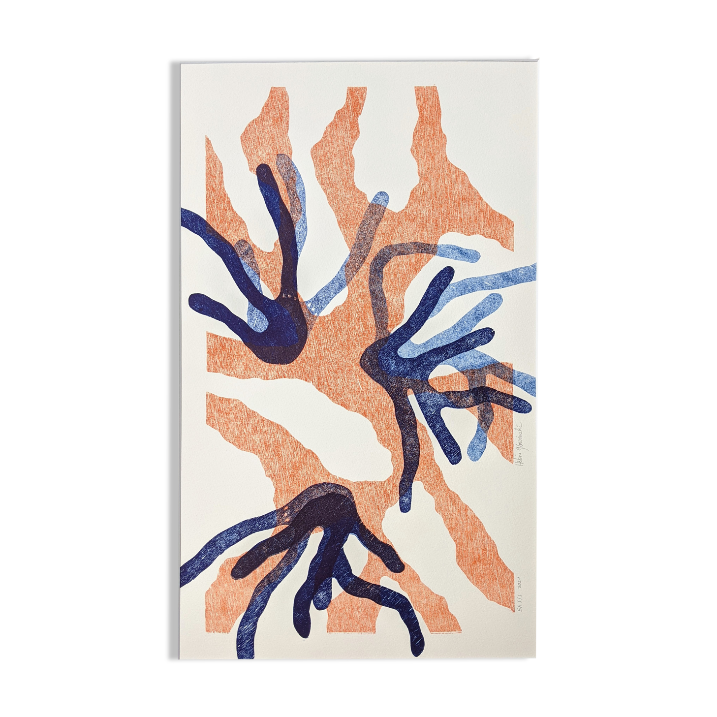 Poster printed in wood engraving