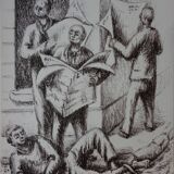 Jean HELION: Newspaper Readers - Original signed lithograph