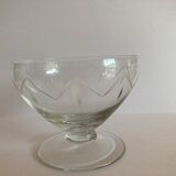 Low champagne glasses