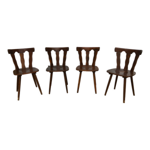 4 chaises en bois au - design
