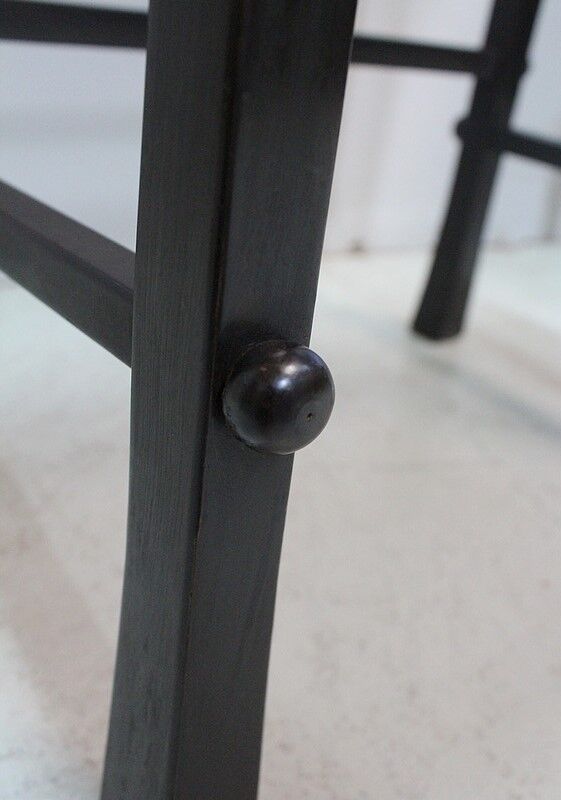 Chinese pull out tables in lase black