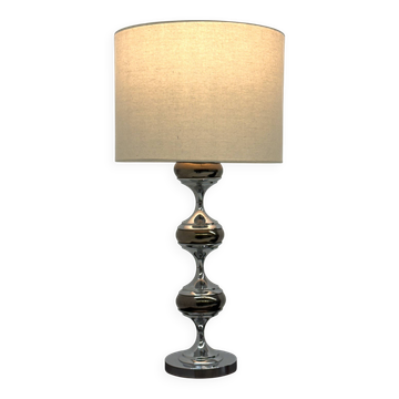 Lampe de table Space Age avec base sculpturale chromée