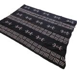 Tissu vintage du Mali noir et blanc