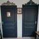 Fronton de meuble carbone patine lin