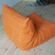 Togo orange microfibre armchair model designed by Michel Ducaroy 1973