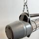 Large Grey Soviet Industrial Hanging Tube Light, 1970s