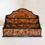 Old floral letter holder