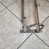 art deco coat rack in chrome metal