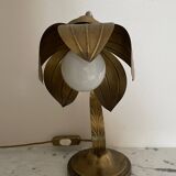 Lampe fleur en laiton