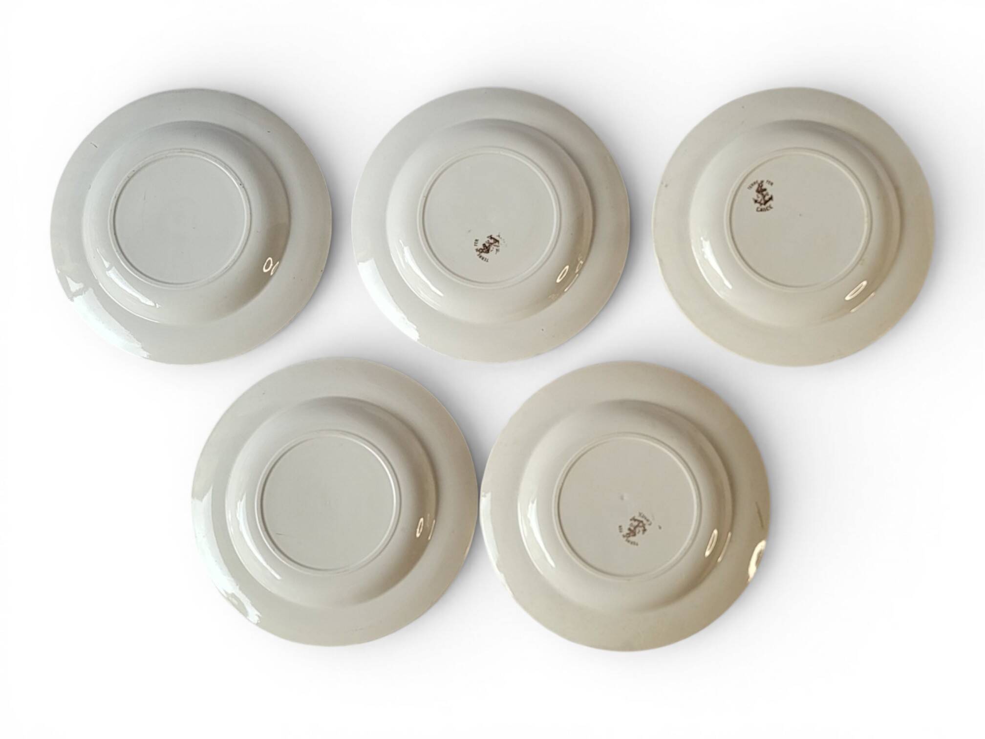 5 deep plates Léon Graves Clairefontaine