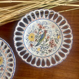 Pair of Rouen earthenware plates