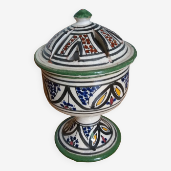 Ceramic incense burner from Safi Morocco