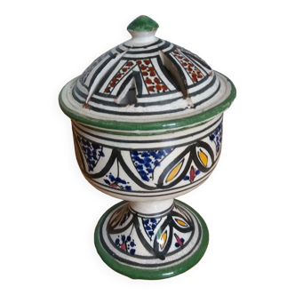 Ceramic incense burner from Safi Morocco