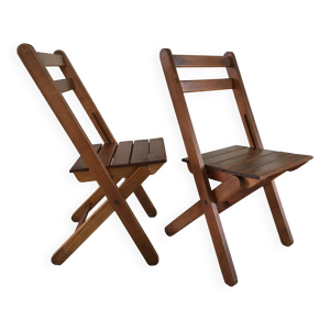 Chaises pliantes ''au - bois