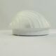Vintage white opaline glass shell wall light – Ann wall lamp