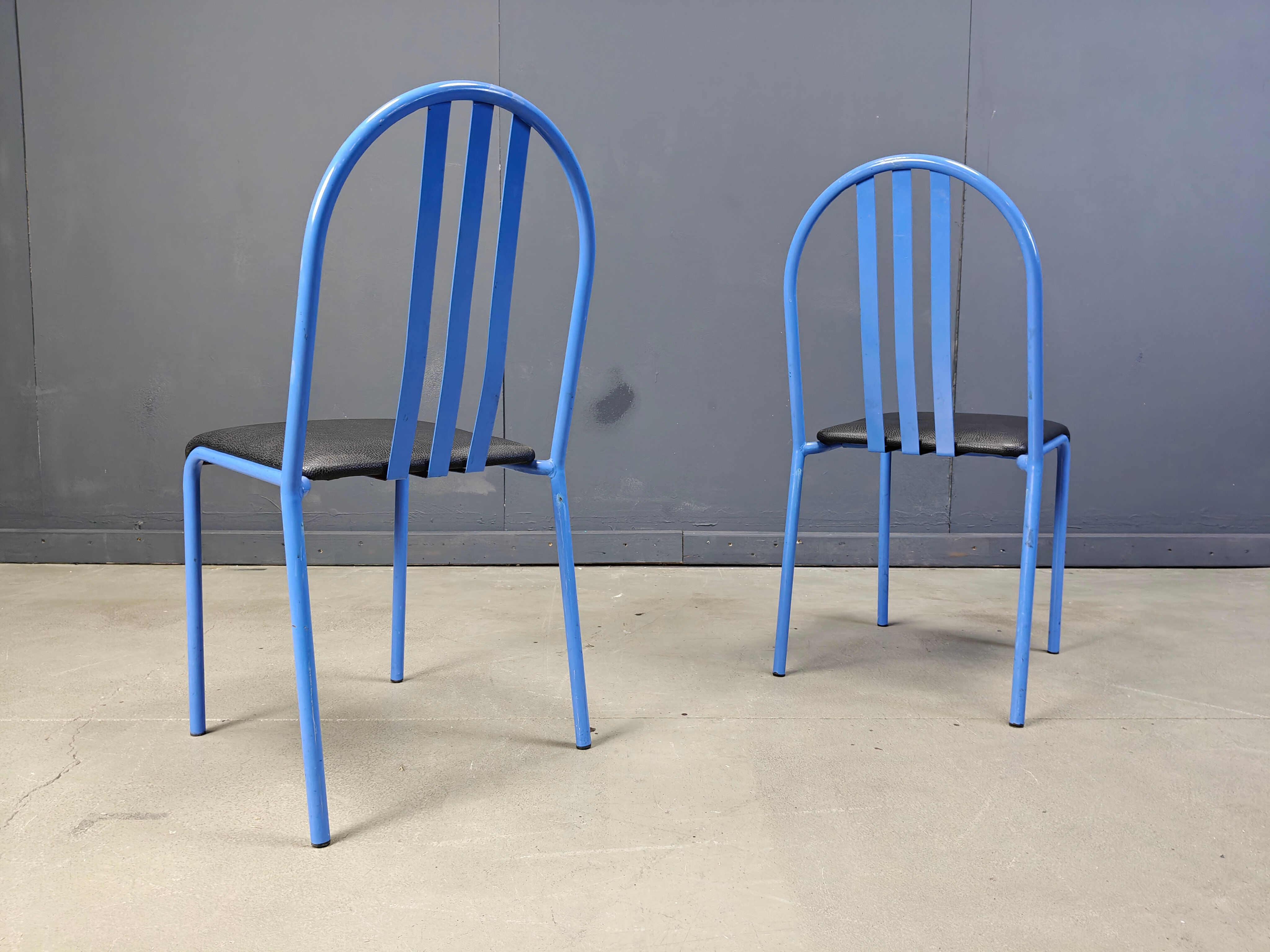 Ensemble de chaises Nr 222 par Robert Mallet-Stevens, années 1980, ensemble de 7.