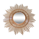 Mirror sun rattan years 60 - 80x80 cm