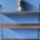 3 teak wall shelves, Nils Strinning 75 cm