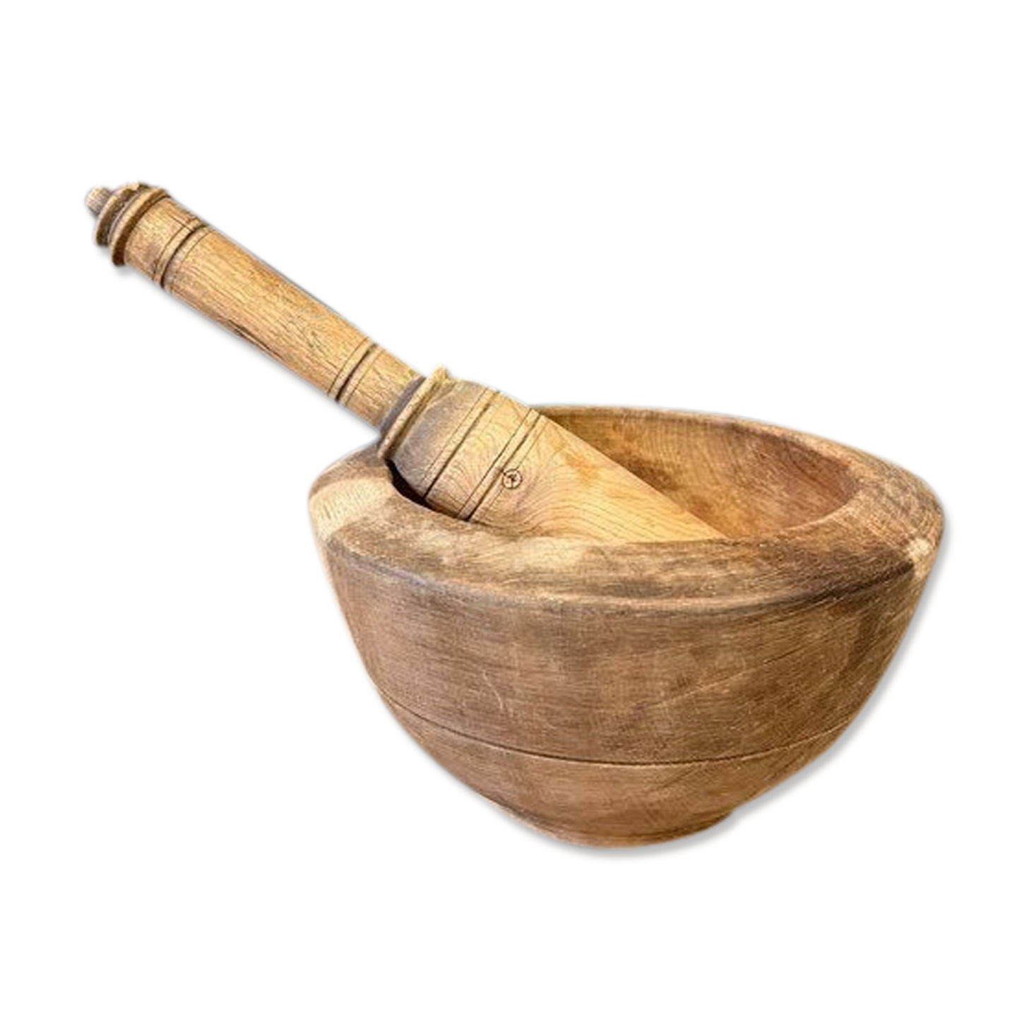 Wooden mortar