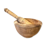 Wooden mortar